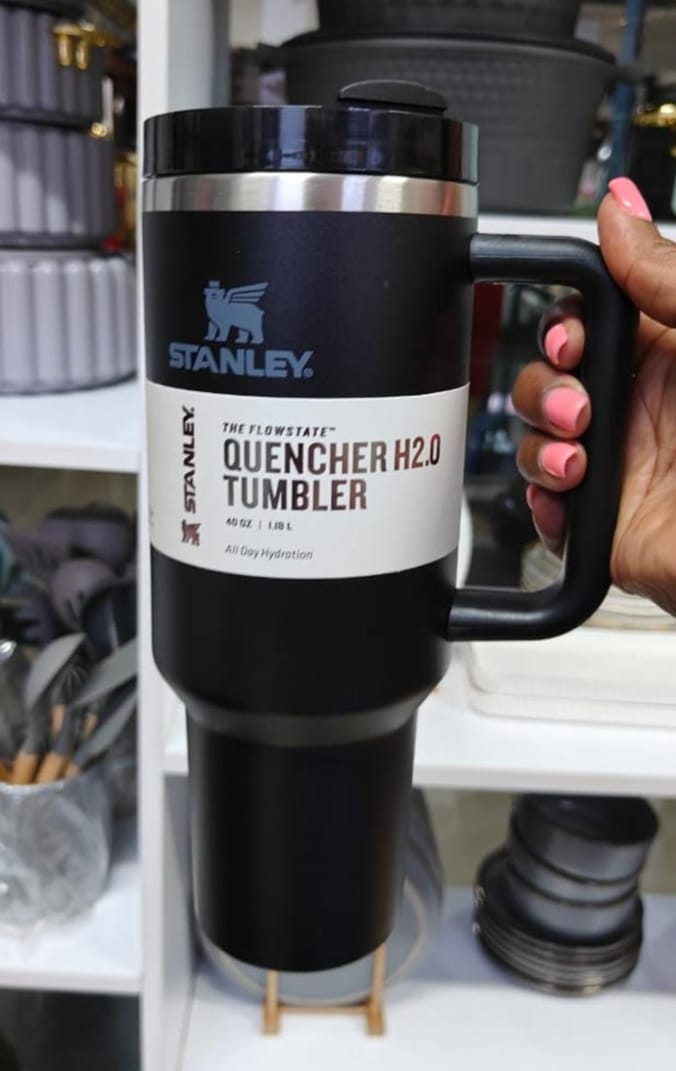 ORIGINAL STANLEY WATER TUMBLER WITH HANDLE AND STRAW WITH LEAK-PROOF LID | BUILT-IN STRAW & HANDLE | CUP HOLDER COMPATIBLE FOR TRAVEL | INSULATED STAINLESS STEEL CUP | BPA-FREE