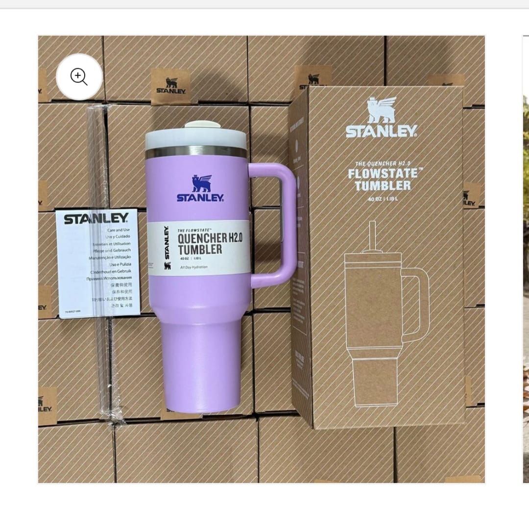 ORIGINAL STANLEY WATER TUMBLER WITH HANDLE AND STRAW WITH LEAK-PROOF LID | BUILT-IN STRAW & HANDLE | CUP HOLDER COMPATIBLE FOR TRAVEL | INSULATED STAINLESS STEEL CUP | BPA-FREE
