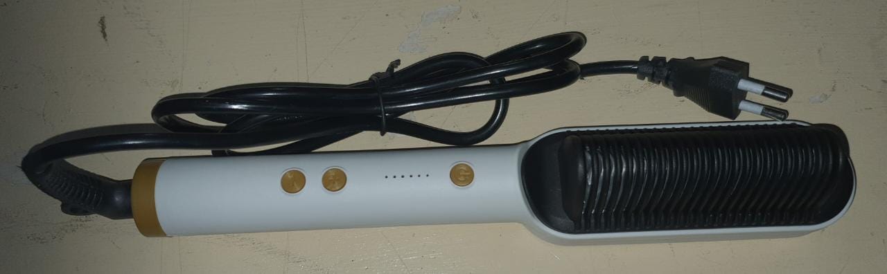 ELECTRIC HAIR STRAIGHT COMB WITH TEMPERATURE CONTROL STEAM HAIR STRAIGHTENER BRUSH, STREAMLINE STRAIGHTENING BRUSH, STEAM REDUCES DAMAGE, NOURISHES HAIR, AND EXPEDITES STRAIGHTENING