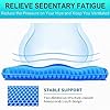 EGG SITTER SUPPORT CUSHION GEL SEAT CUSHION FOR LONG SITTING DOUBLE THICK COOLING EGG CUSHION FOR BACK, HIP, SCIATICA, TAILBONE PAIN RELIEF - OFFICE CHAIR CAR SEAT CUSHION – WHEELCHAIR CUSHIONS