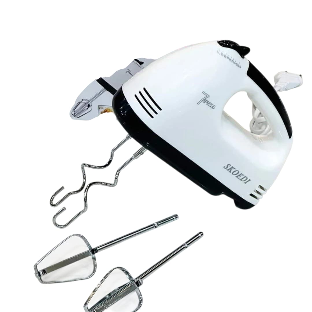 Hand Mixer Electric 5 Speed handheld Mixer, 4 Stainless Steel Accessories for Baking Cake  Food Beater, Turbo Boost/Self-Control Speed + Eject Button