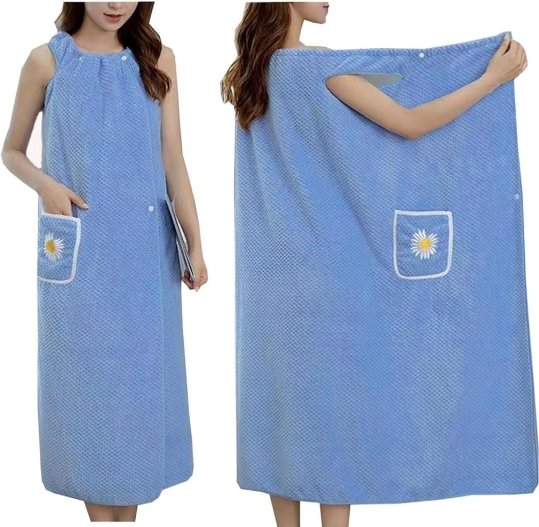 *New arrival*

*Wearable bath towel now available in 2 colours pink and bluee -size: adult free size*