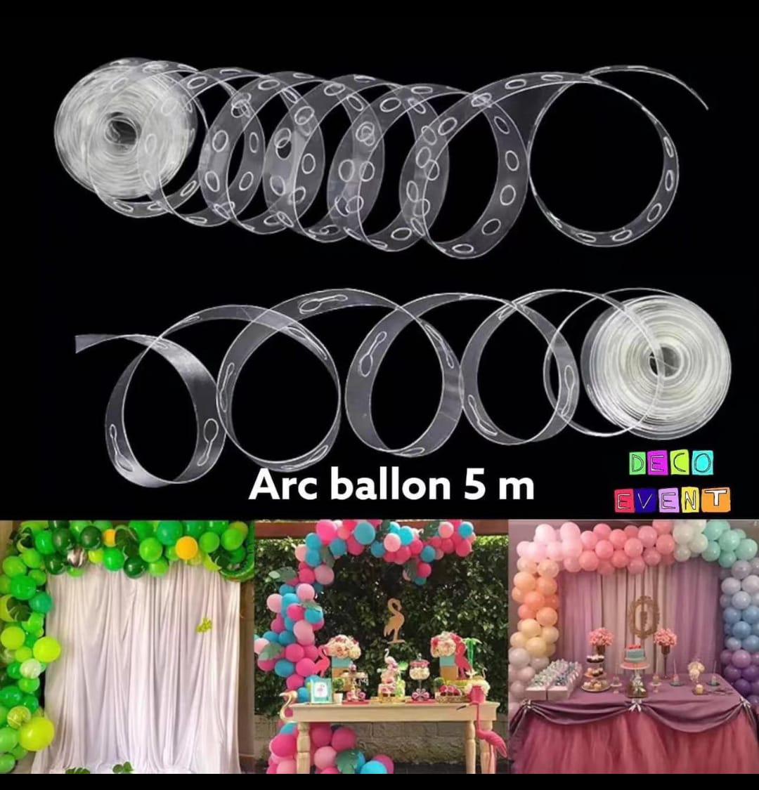 🟣5 metres Baloon Arc.

🔖durable ideal and convenient for use