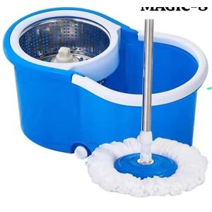 URK plastic spin mop with bucket 360° Rotating head self wringing cleaning system.360-degree rotating mop head for efficient cleaning

Self-wringing spin system keeps hands dry

Durable plastic constr