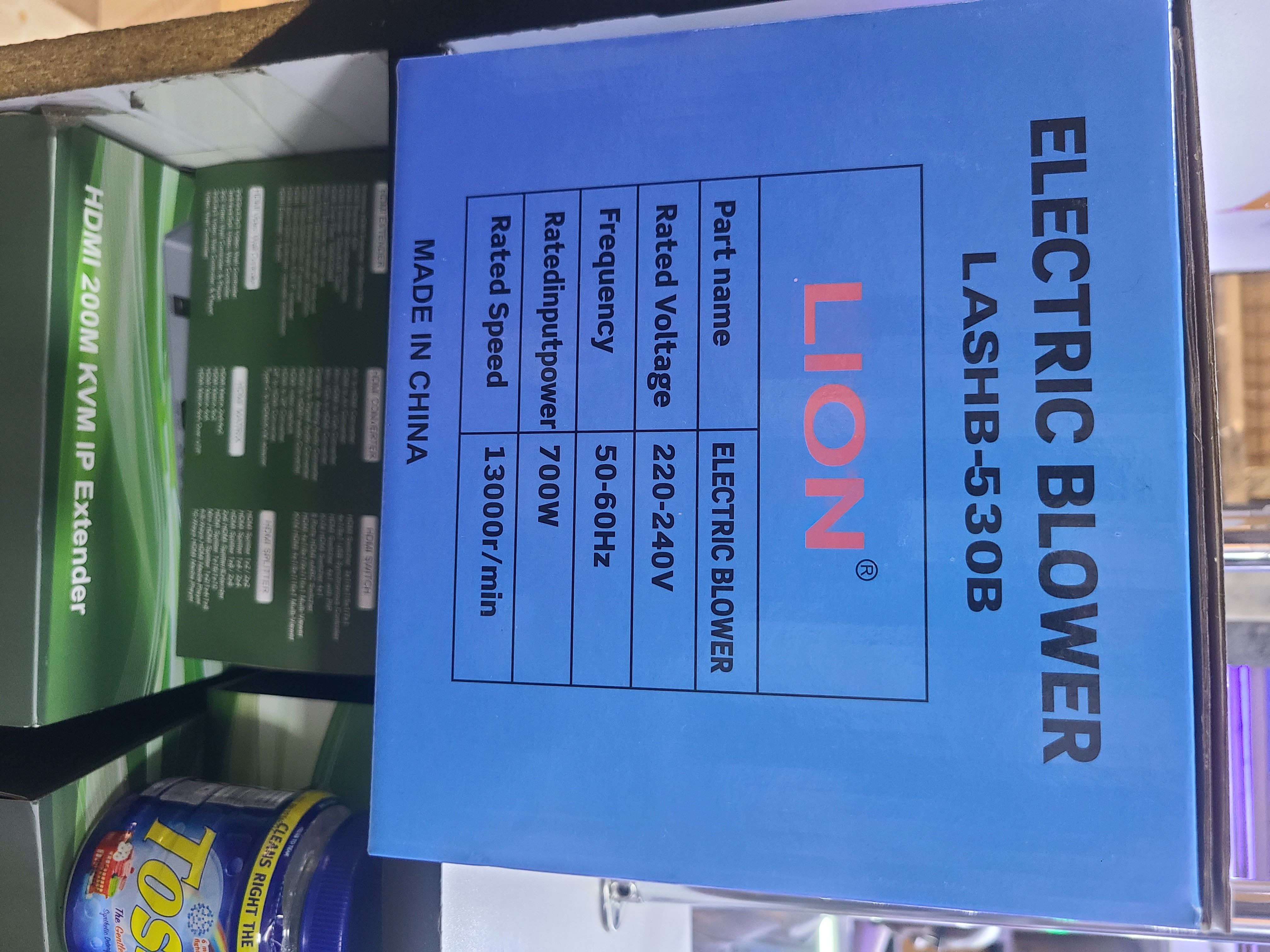 LION Electric Hand Blower LASHB-530B – 220V Dust Remover for PC &amp; Tools