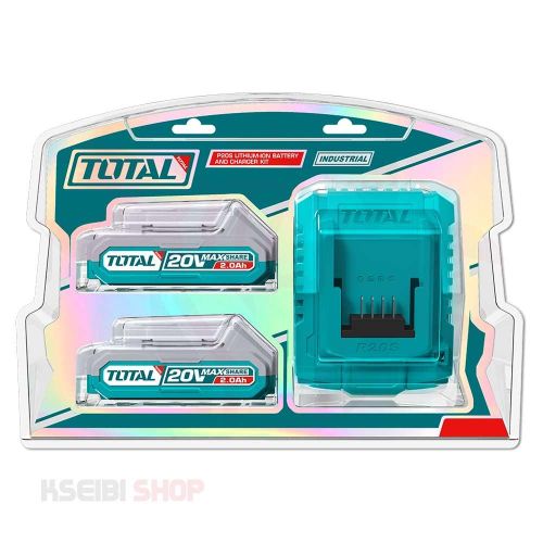 Total TFBCPK1222 P20S Lithium-Ion
battery and charger
kit 2.0Ah*2