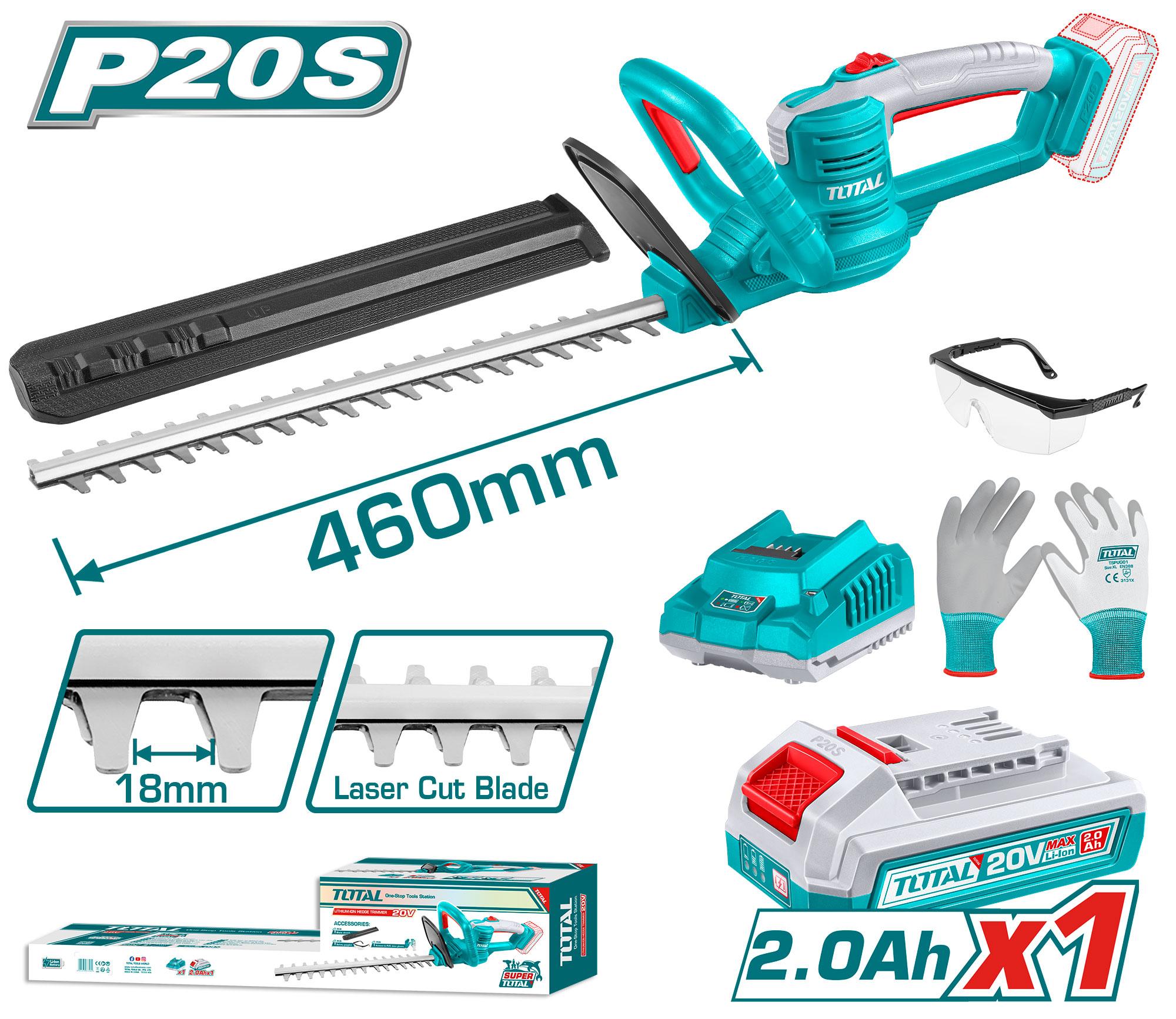 Total THTLI20461 Lithium-ion hedge
trimmer 20v
