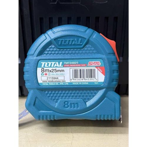 Total TMT34825 Steel measuring tape Length & width:8mx25mm