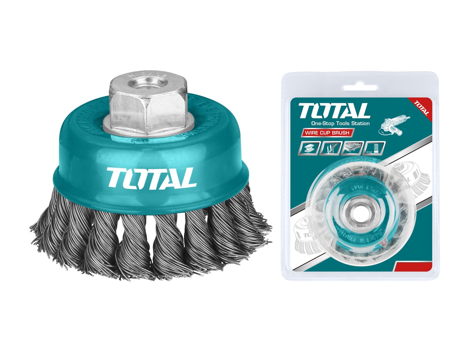 Total TAC32031 Wire cup brush Dia: 75mm, 3"