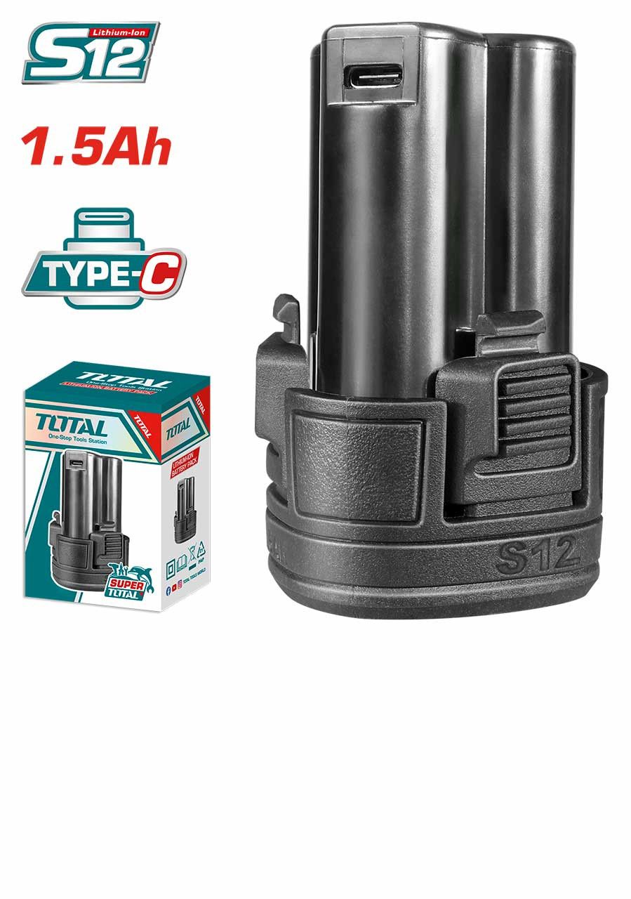 Total  TBLI12153 Lithium-Ion battery pack Voltage: 12V 1.5Ah