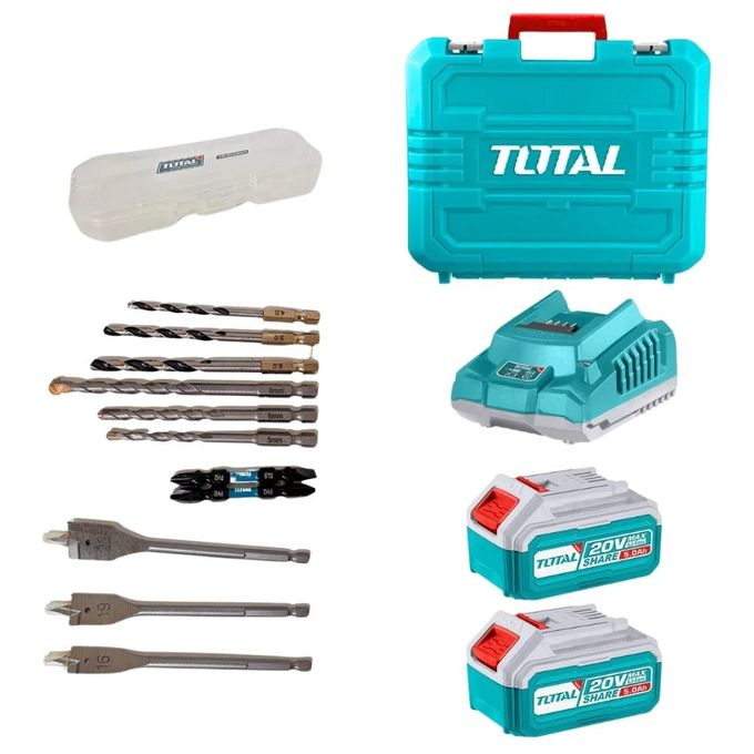 Total  TIDLI20968 Brushless cordless impact drill 96Nm 20v