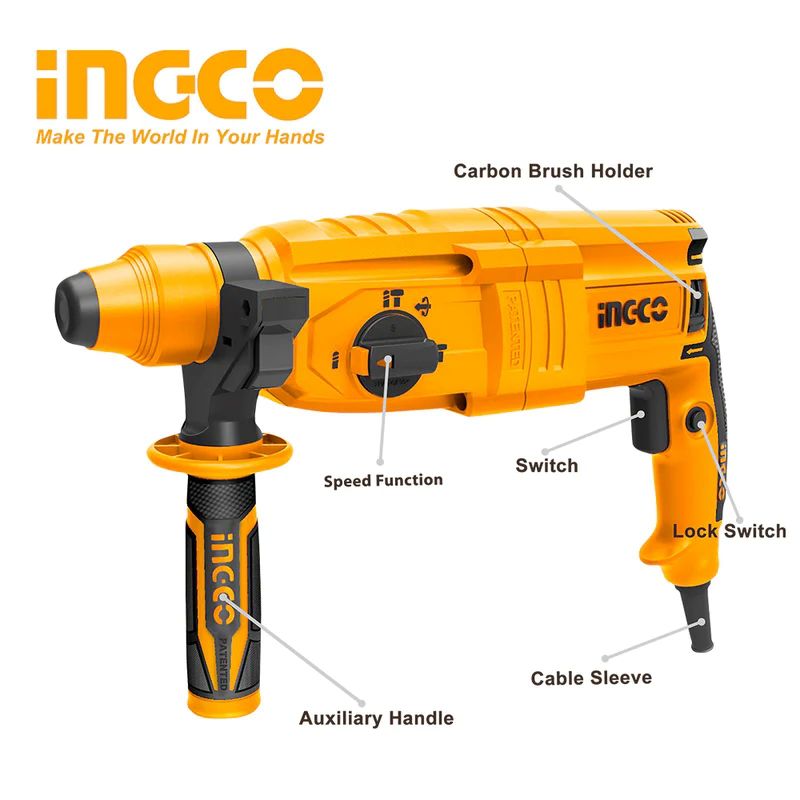Ingco RGH9028-2 Rotary hammer 800w