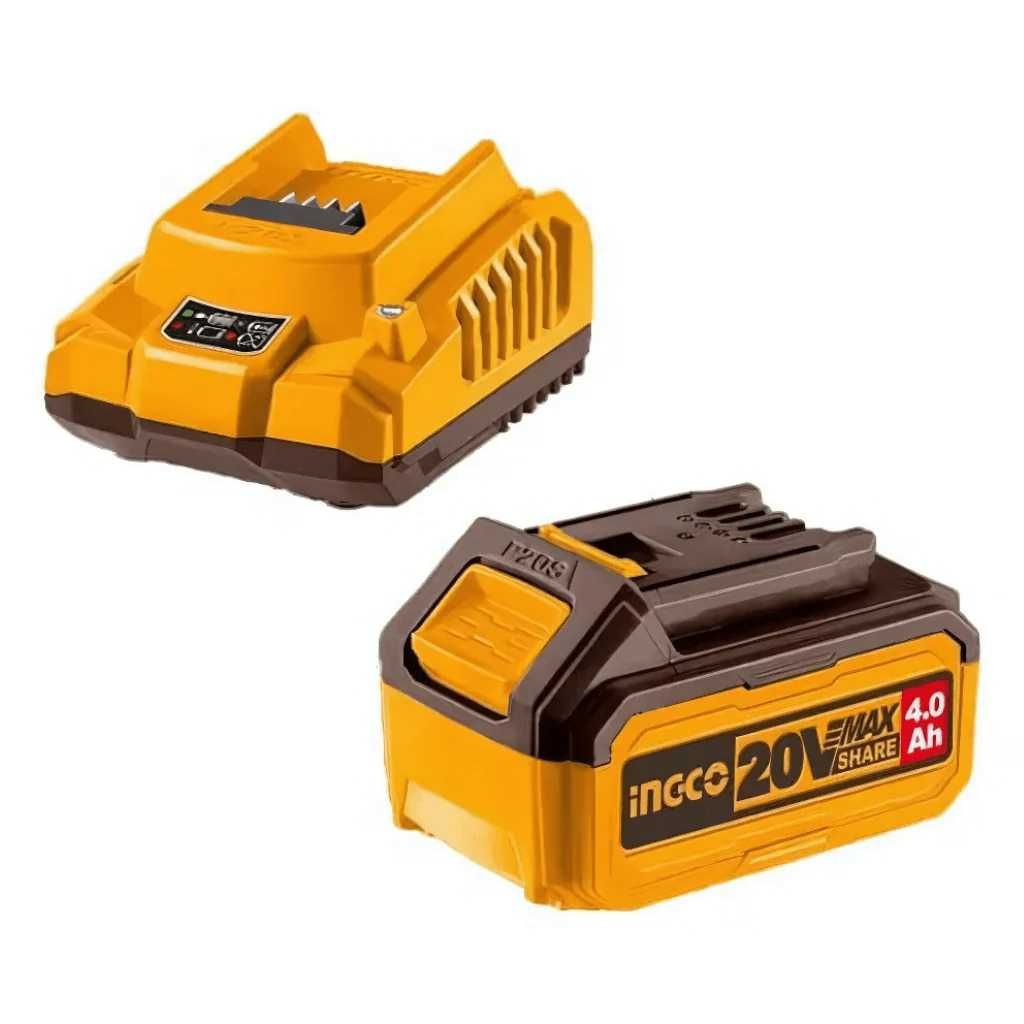 Ingco FBCPK1214 P20S Lithium-Ion battery and charger kit 20v 4.0Ah