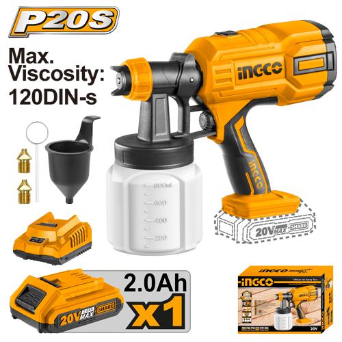 Ingco CSGLI20406 Lithium-ion spray gun 20v