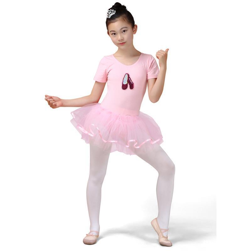 Quality Girls Cotton Ballet Dresses, pink