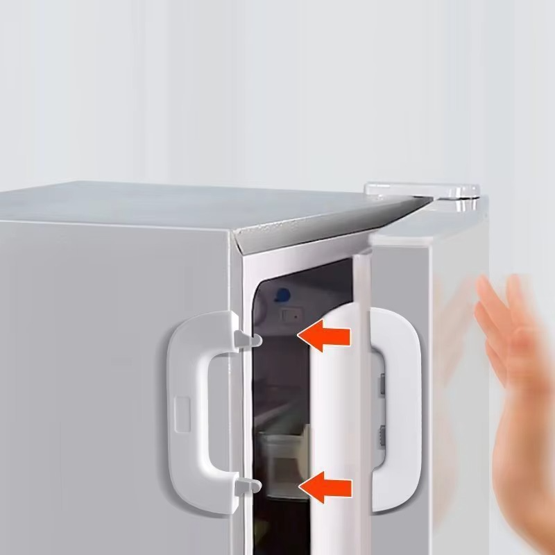 PROMOTION! Refrigerator & Cabinet Safety Lock – Baby Fridge Lock, Childproof Freezer & Cupboard Catcher