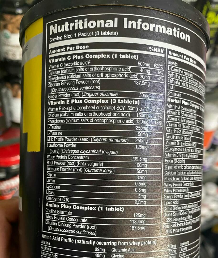 UN ANIMAL PAK THE TRUE ORIGINAL ULTIMATE FOUNDATION(30PACKS)