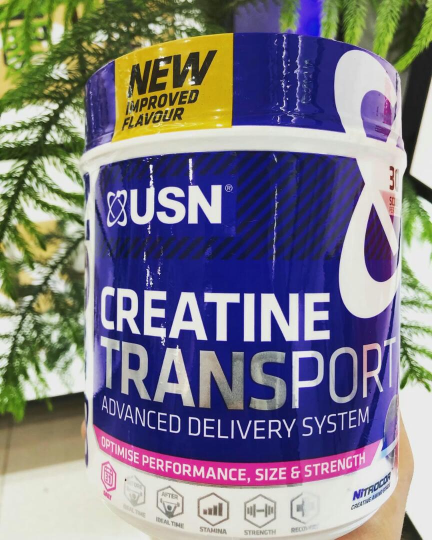 USN CREATINE TRANSPORT Advanced delivery system for Muscle performance,Size and strength NET WT 650 grams