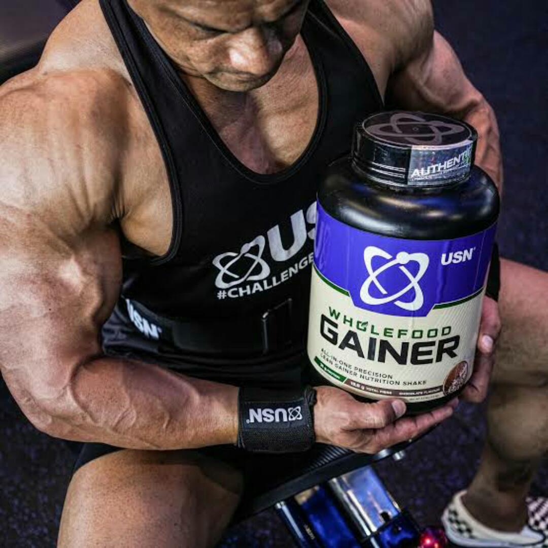 USN WHOLE FOOD GAINER All in one precision LEAN GAINER NUTRITION SHAKE Vanilla Flavor  NET WT 5.5 lbs(2.5kg)