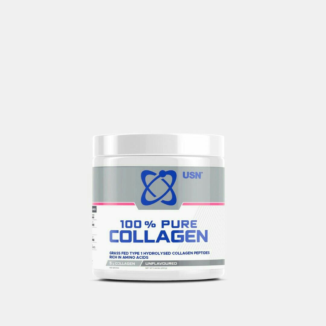 USN 100% PURE COLLAGEN Grass fed type 1 Hydrolysed collagen peptides Rich in Amino Acids UNFLAVORED