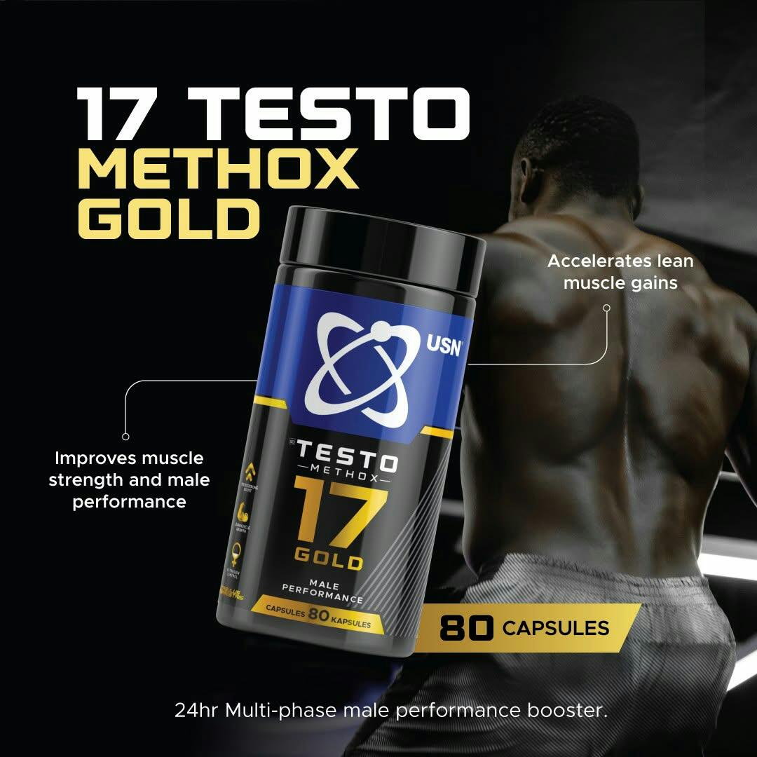 USN TESTO METHOX 17 GOLD Male Performance 80 Capsules