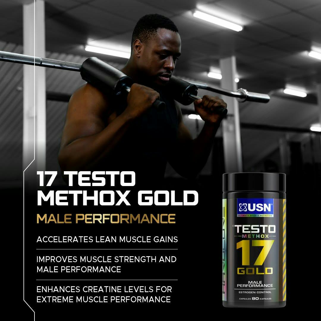 USN TESTO METHOX 17 GOLD Male Performance 80 Capsules