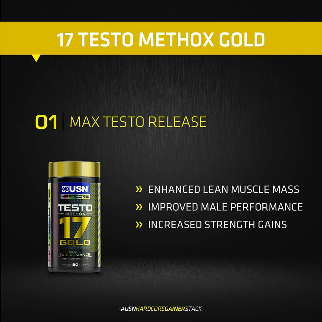 USN TESTO METHOX 17 GOLD Male Performance 80 Capsules