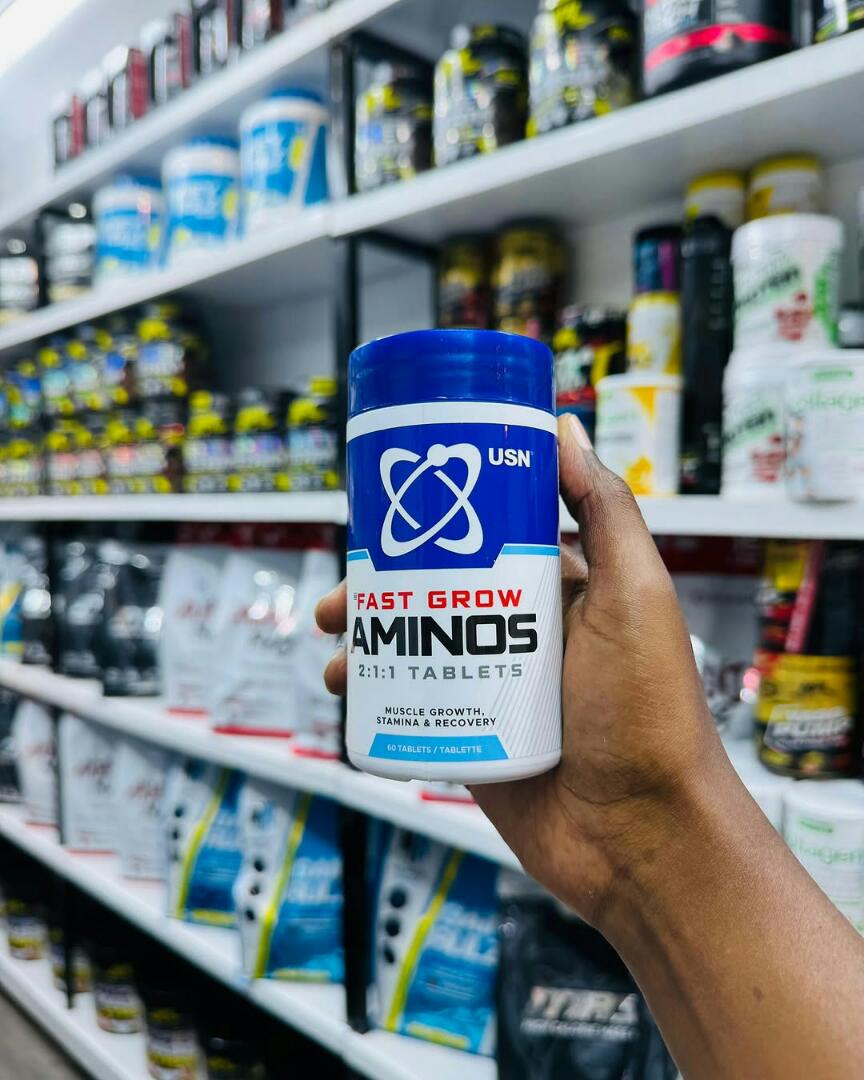 USN® Fast Grow Aminos 2:1:1 Tablets Muscle Growth,Stamina and Recovery 60 tablets