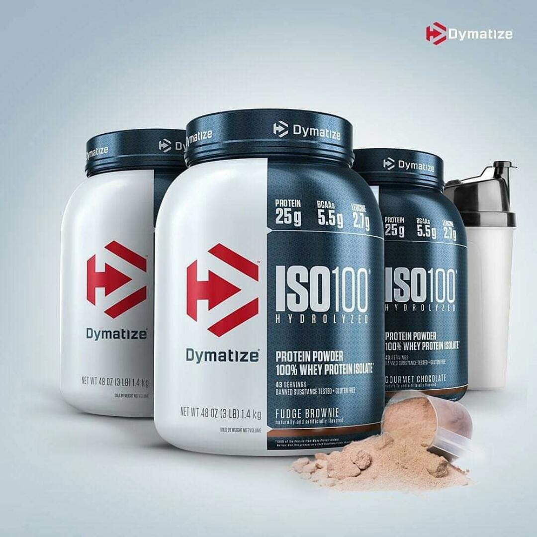 DYMATIZE ISO-100 HYDRO WHEY PROTEIN ISOLATE 76 Servings NET WT  5LB(2.3KG)