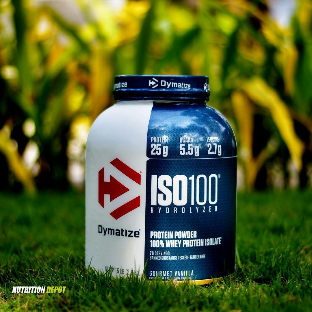 DYMATIZE ISO-100 HYDRO WHEY PROTEIN ISOLATE 76 Servings NET WT  5LB(2.3KG)