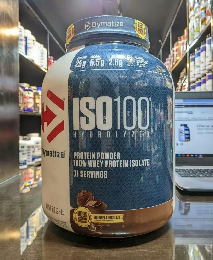 DYMATIZE ISO-100 HYDRO WHEY PROTEIN ISOLATE 76 Servings NET WT  5LB(2.3KG)