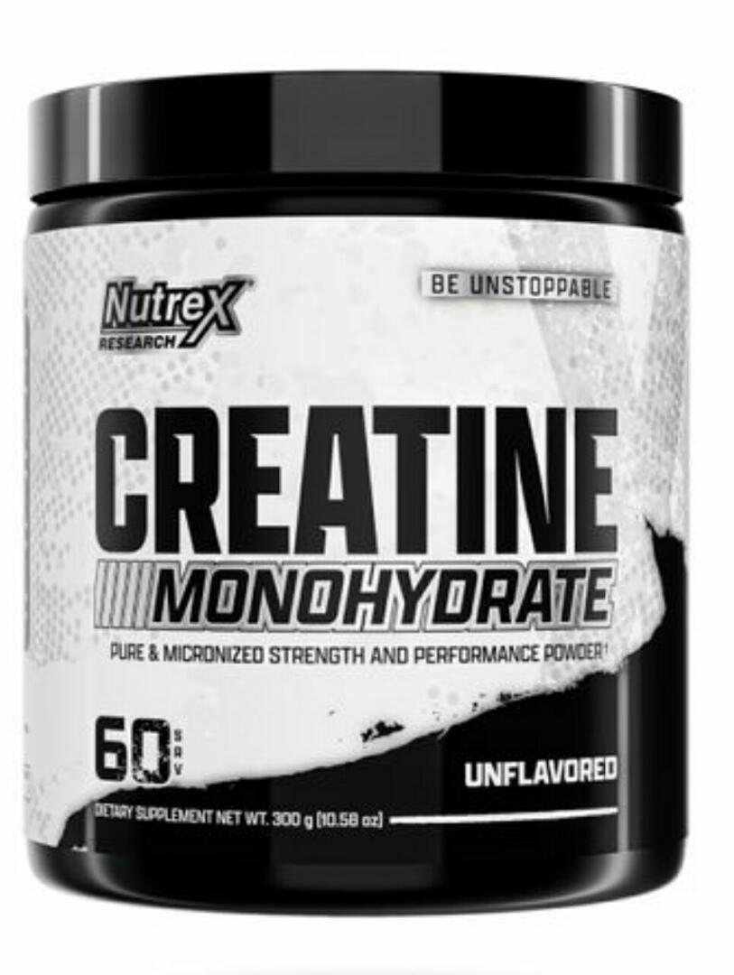 Nutrex Research CREATINE MONOHYDRATE Pure and Micronized Strength and Performance Powder Dietary Supplement 60 servings NET WT 300g UNFLAVORED