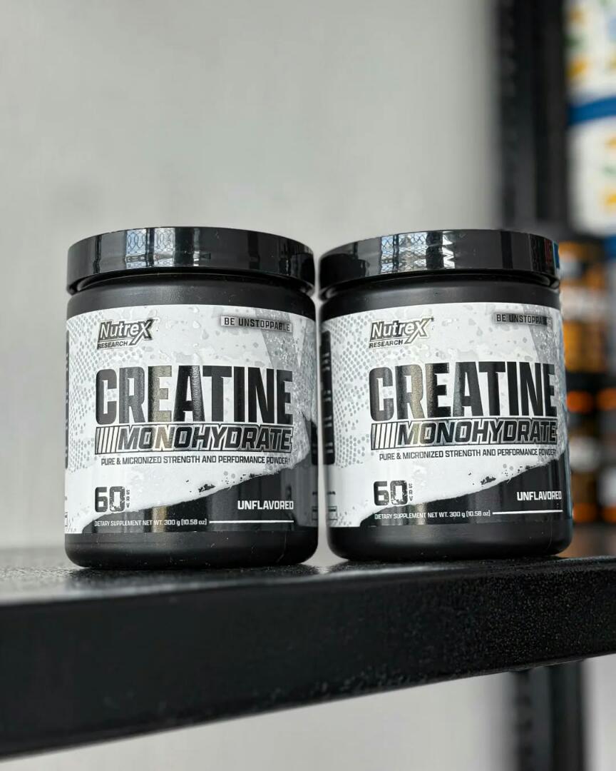 Nutrex Research CREATINE MONOHYDRATE Pure and Micronized Strength and Performance Powder Dietary Supplement 60 servings NET WT 300g UNFLAVORED