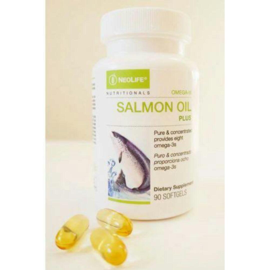 NEOLIFE SALMON OIL PLUS OMEGA-3 Pure and concentrated provides all eight Omega -3s Dietary supplement 90 SOFTGEL CAPSULES