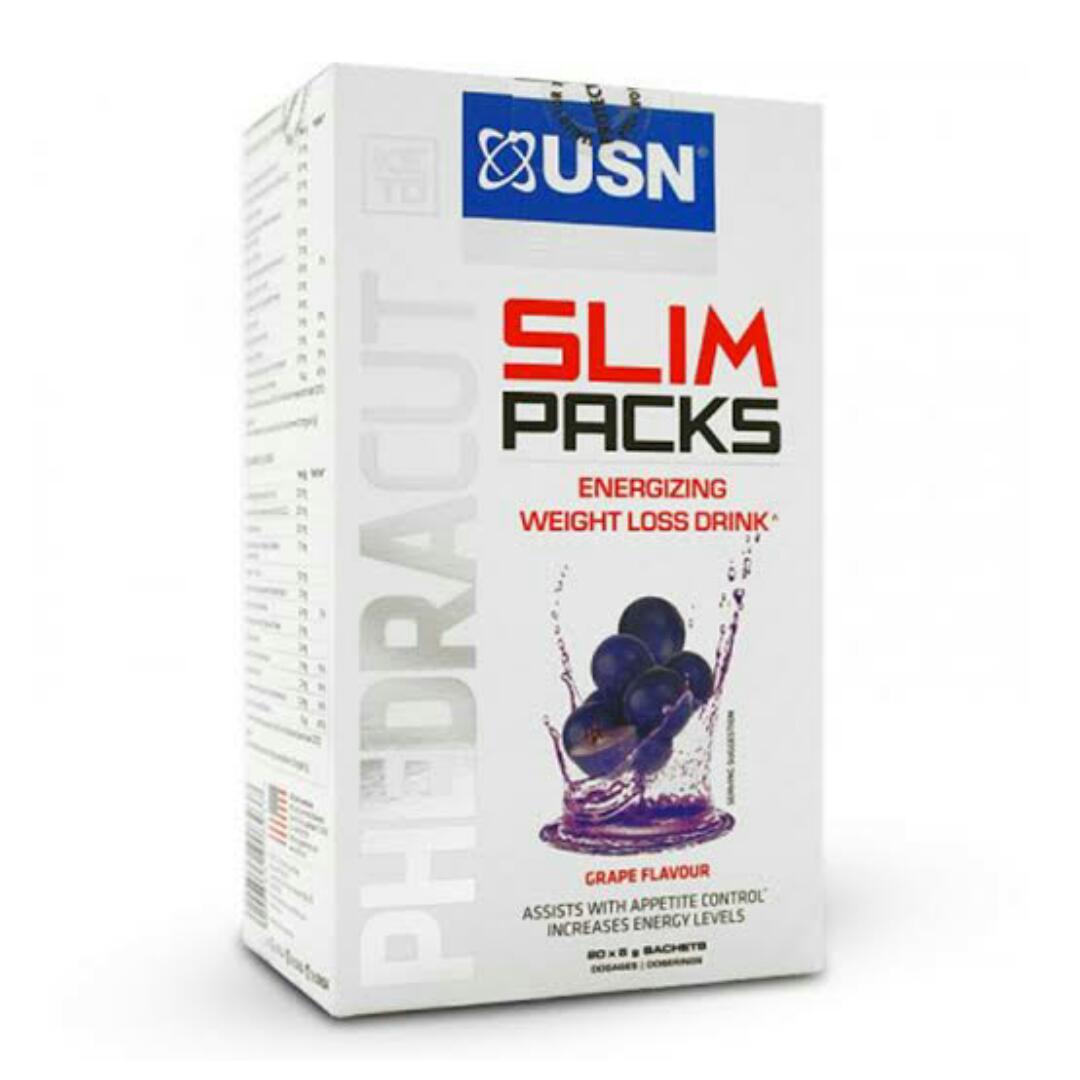 USN PHEDRACUT SLIM PACKS ENERGIZED WEIGHLOSS DRINK 20×5 Grams