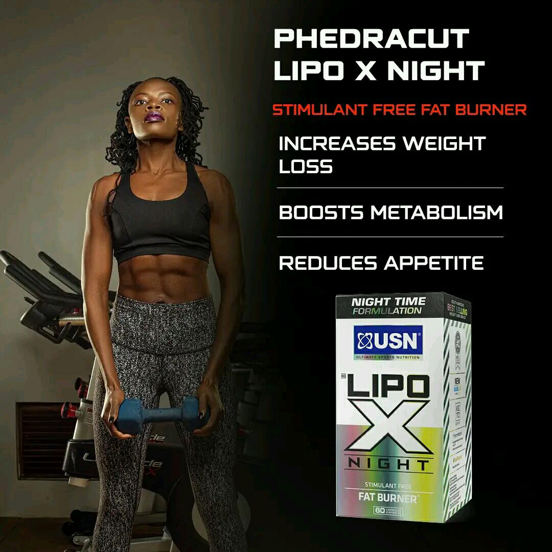 USN PHEDRACUT LIPO NIGHT STIMULANT FREE FAT BURNER 60 Capsules