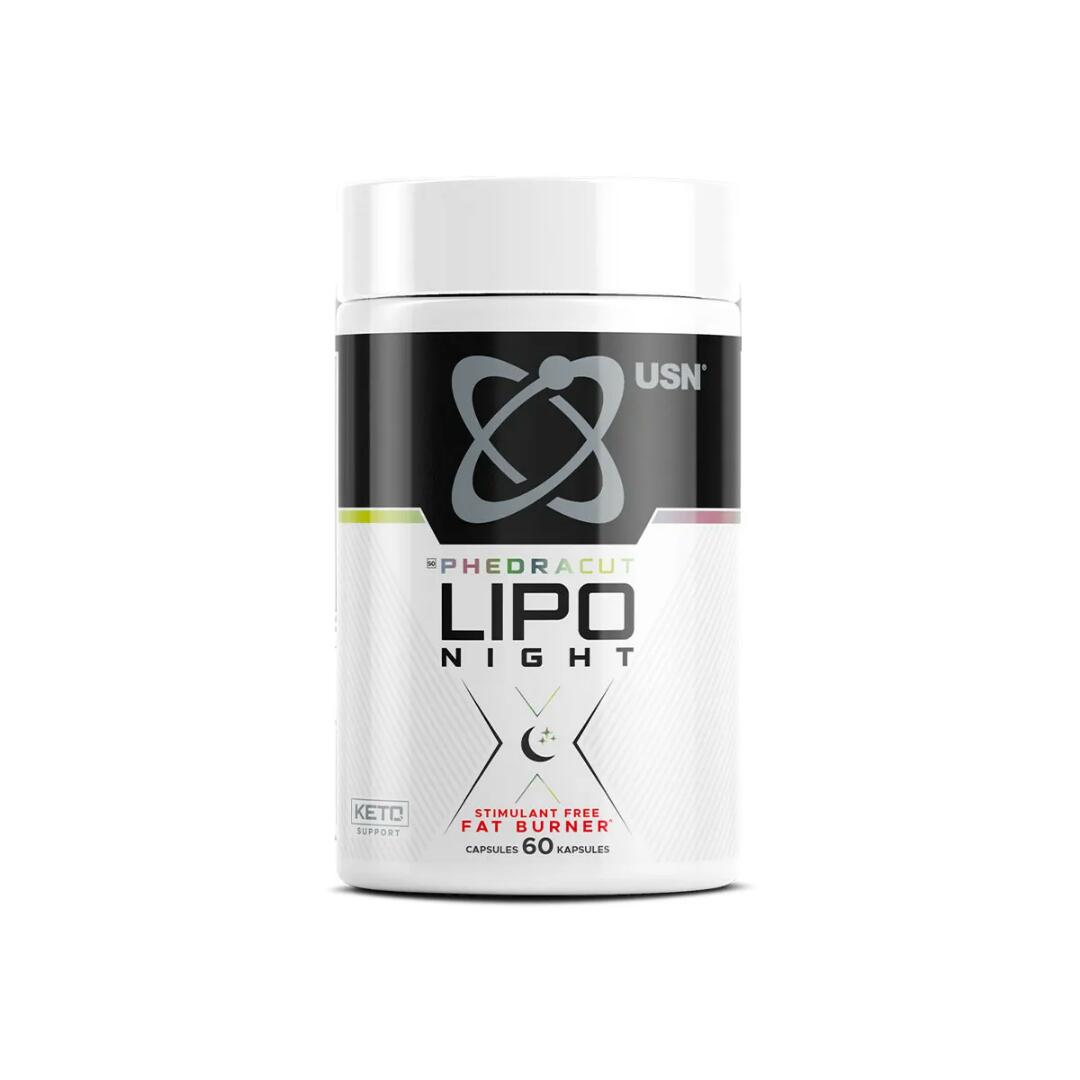 USN PHEDRACUT LIPO NIGHT STIMULANT FREE FAT BURNER 60 Capsules