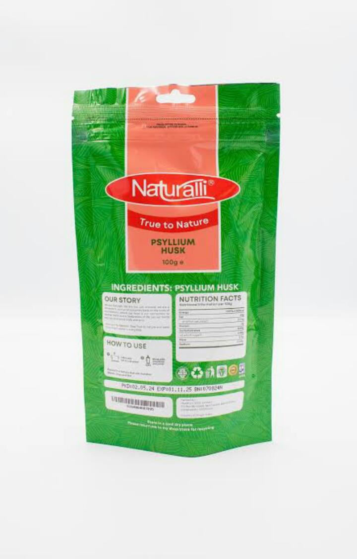 Naturalli True to Nature PSYLLIUM HUSK 100 grams