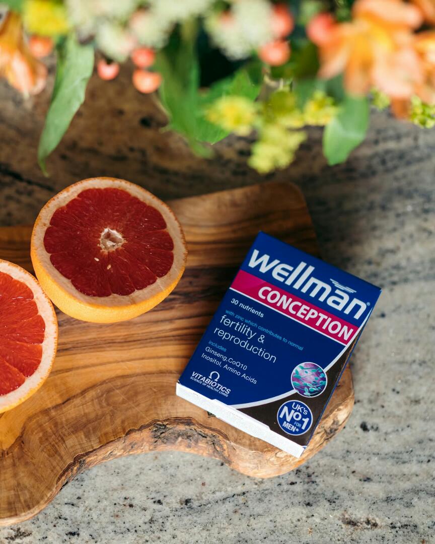 WELLMAN CONCEPTION 30 Nutrients with zinc which contribute to normal  Fertility &  Reproduction Includes Ginseng,Co - Q10 Inositol,Amino Acids VITABIOTICS UK'S NO.1 FOR MEN