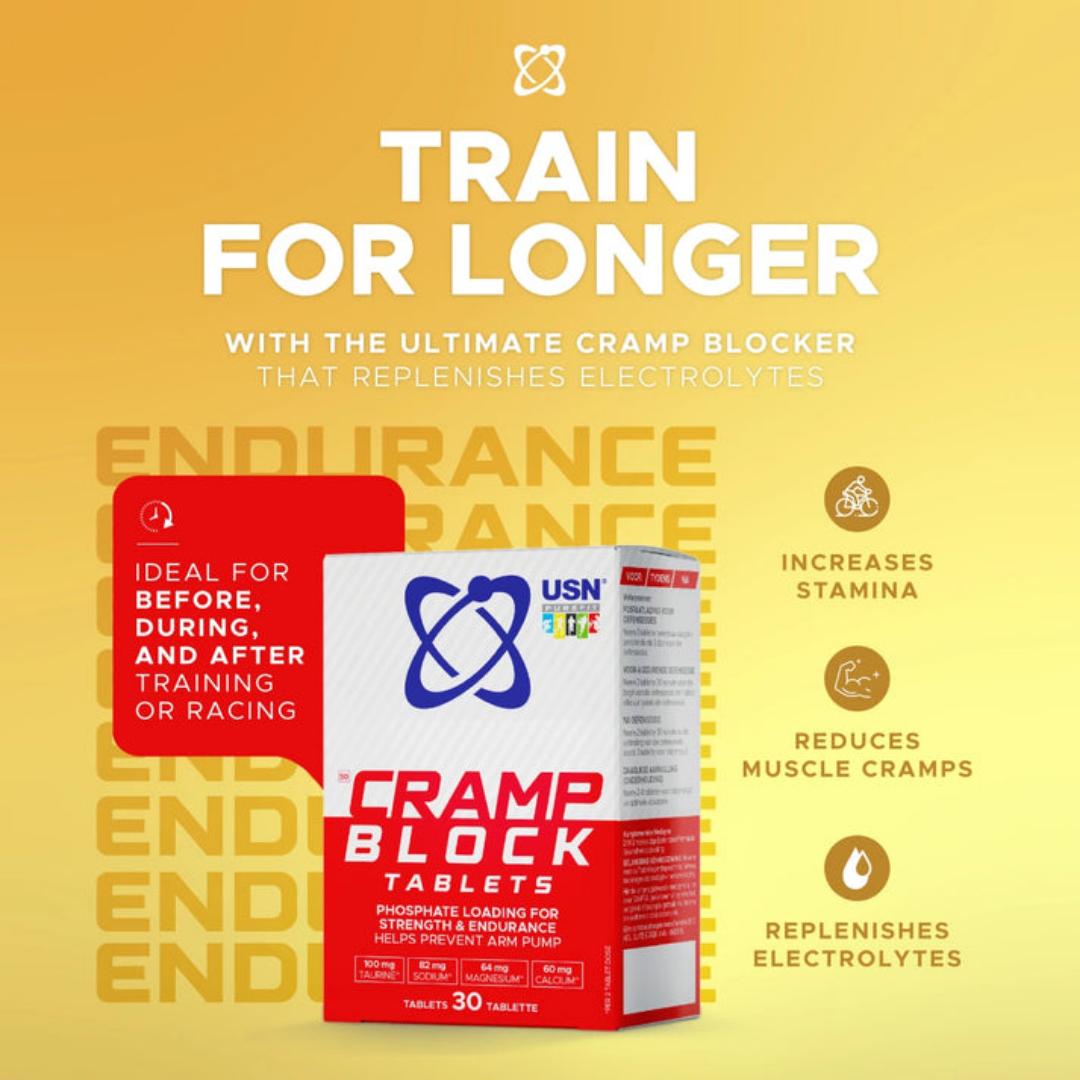 USN CRAMP BLOCK TABLETS PHOSPHATE LOADING FOR STRENGTH AND ENDURANCE 30 TABLETS