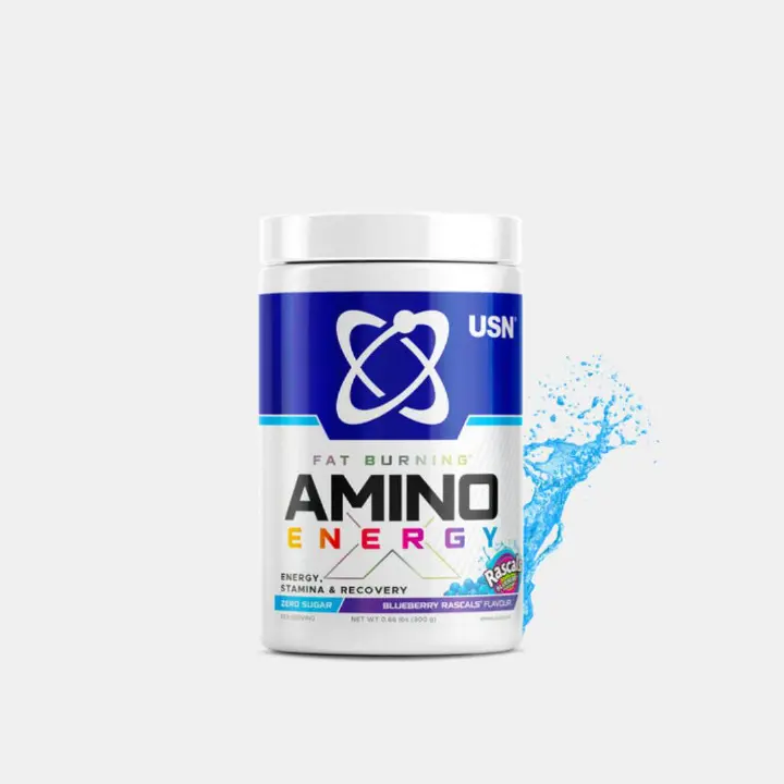 USN FAT BURNING AMINO ENERGY,STAMINA & RECOVERY ZERO SUGAR NET WT 300 GRAMS