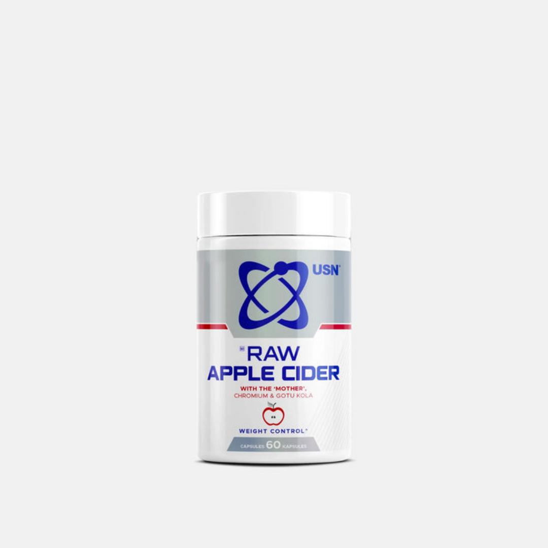 USN RAW APPLE CIDER WITH THE 'MOTHER' CHROMIUM & GOTU KOLA WEIGHT CONTROL 60 CAPSULES