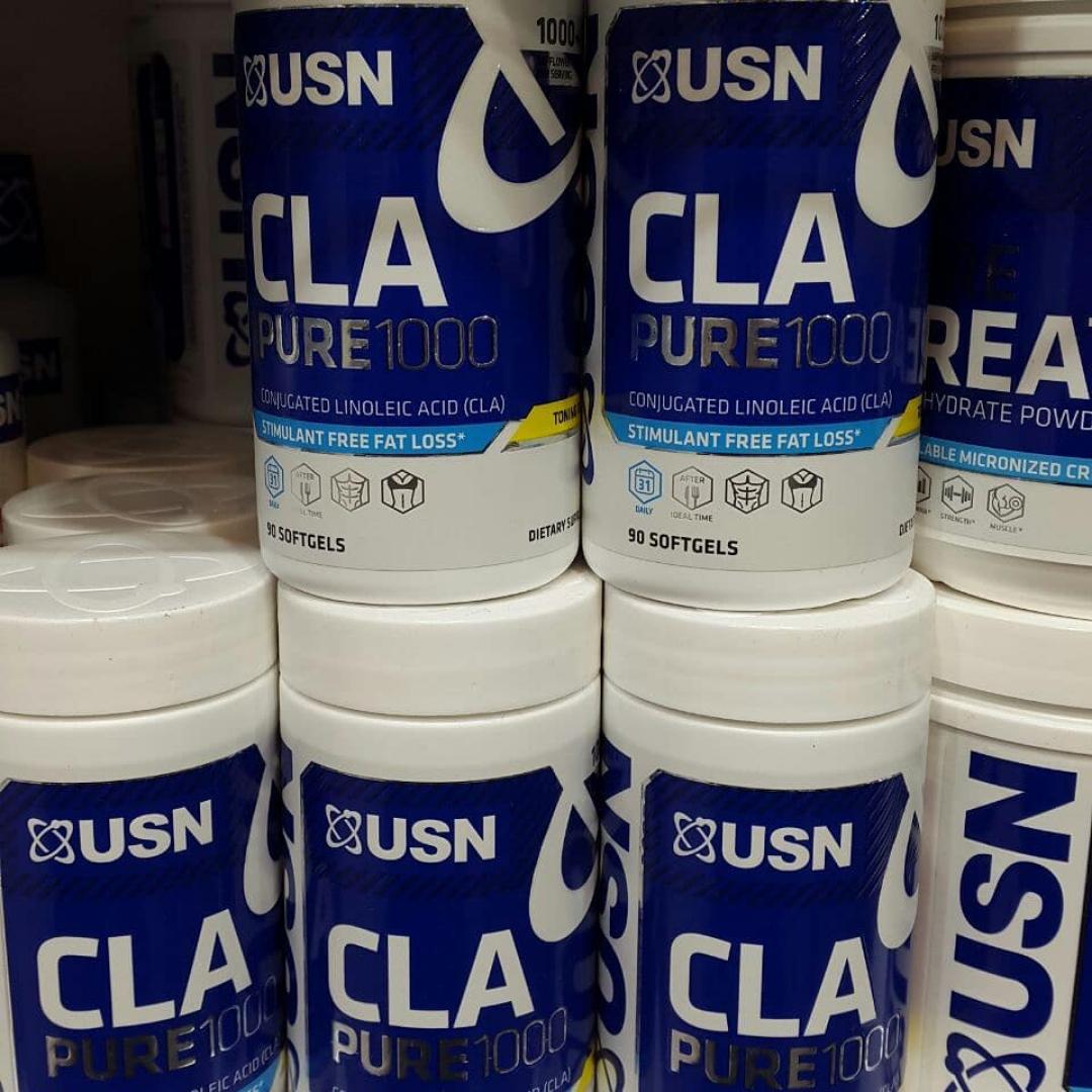 USN CLA PURE 1000 conjugated linoleic Acid Stimulate Free BODY TONING & WEIGHT CONTROL 90 SOFT GEL CAPSULES