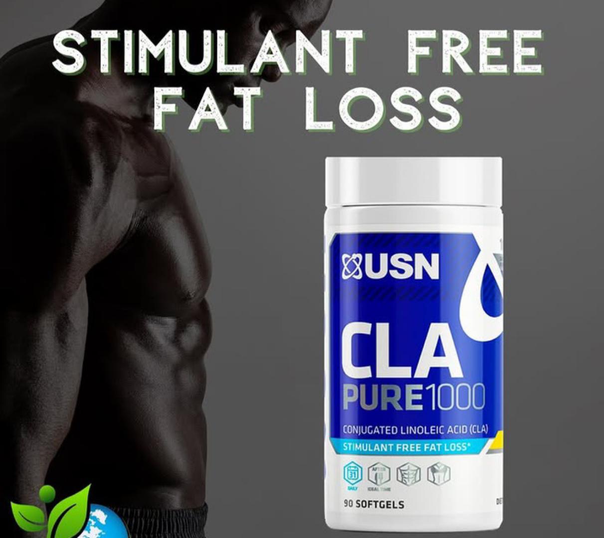 USN CLA PURE 1000 conjugated linoleic Acid Stimulate Free BODY TONING & WEIGHT CONTROL 90 SOFT GEL CAPSULES