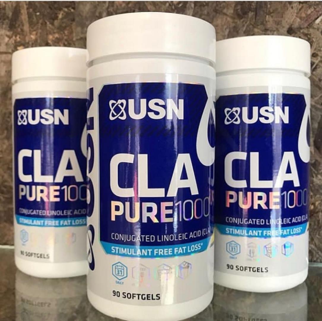 USN CLA PURE 1000 conjugated linoleic Acid Stimulate Free BODY TONING & WEIGHT CONTROL 90 SOFT GEL CAPSULES