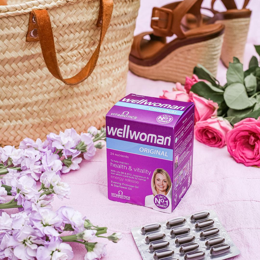 VITABIOTICS WEllWoman ORIGINAL 24 nutrients To help maintain health & vitality with vits B6& B12,magnesium & iron which contribute to normal  energy release  Evening primrose Oil & Starflower