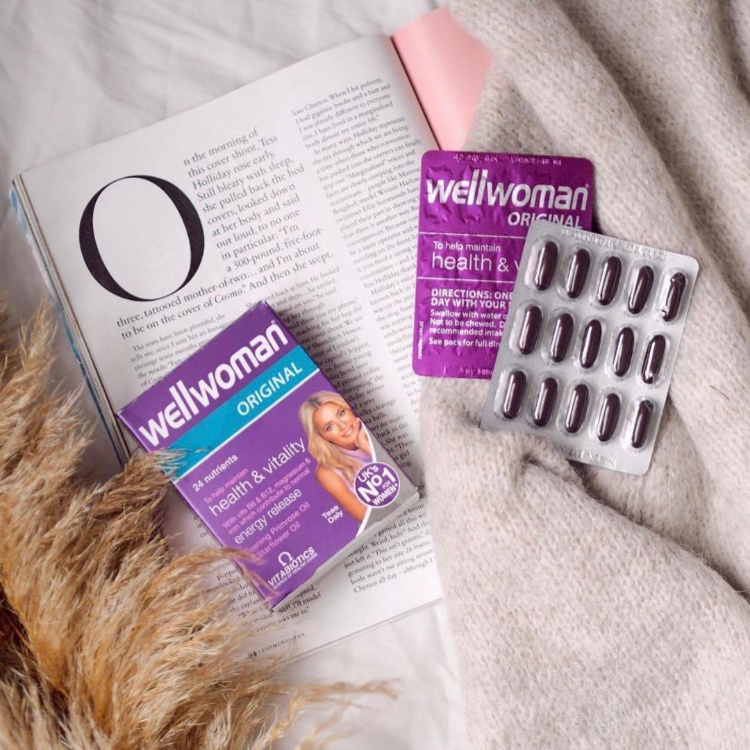 VITABIOTICS WEllWoman ORIGINAL 24 nutrients To help maintain health & vitality with vits B6& B12,magnesium & iron which contribute to normal  energy release  Evening primrose Oil & Starflower