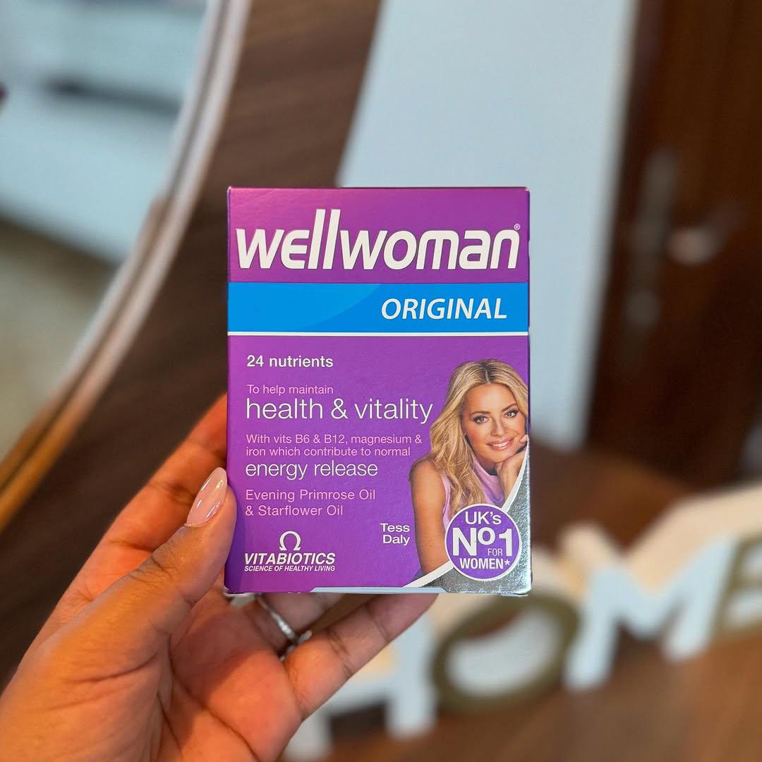 VITABIOTICS WEllWoman ORIGINAL 24 nutrients To help maintain health & vitality with vits B6& B12,magnesium & iron which contribute to normal  energy release  Evening primrose Oil & Starflower