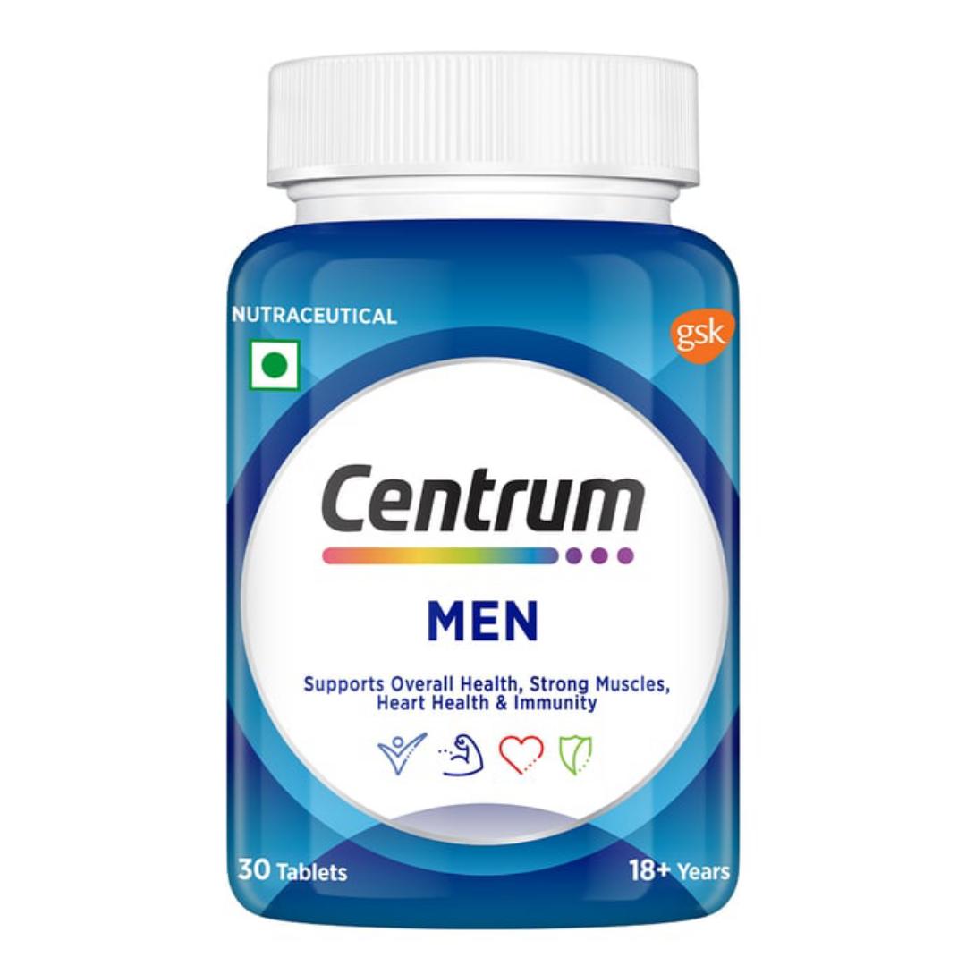 Centrum MEN Complete daily multivitamin specifically tailored for men's natural needs World's No.1 Multivitamin  30 Tablets MULTIMINERAL FOOD SUPPLEMENT