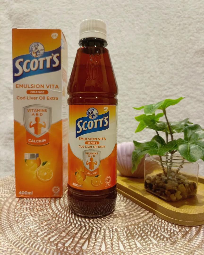SCOTT'S EMULSION VITA ORANGE FOOD SUPPLEMENT COD LIVER OIL 200ML